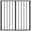 Hundedør 2 pcs Sort 80 x 80 cm Galvaniseret stål