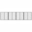 Hundedør 4 pcs Sort 80 x 80 cm Galvaniseret stål