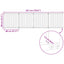 Hundedør 4 pcs Sort 80 x 80 cm Galvaniseret stål