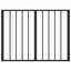 Hundedør 2 pcs Sort 80 x 60 cm Galvaniseret stål