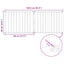 Hundedør 2 pcs Sort 80 x 60 cm Galvaniseret stål