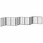 Hundedør 6 pcs Sort 80 x 60 cm Galvaniseret stål