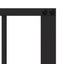 Hundedør 4 pcs Sort 60 x 80 cm Galvaniseret stål