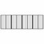 Hundedør 4 pcs Sort 60 x 80 cm Galvaniseret stål