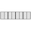 Hundedør 4 pcs Sort 60 x 60 cm Galvaniseret stål