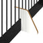 Sammenklappelig hundegitter med stativer 2 pcs Sort eg 200,5 cm