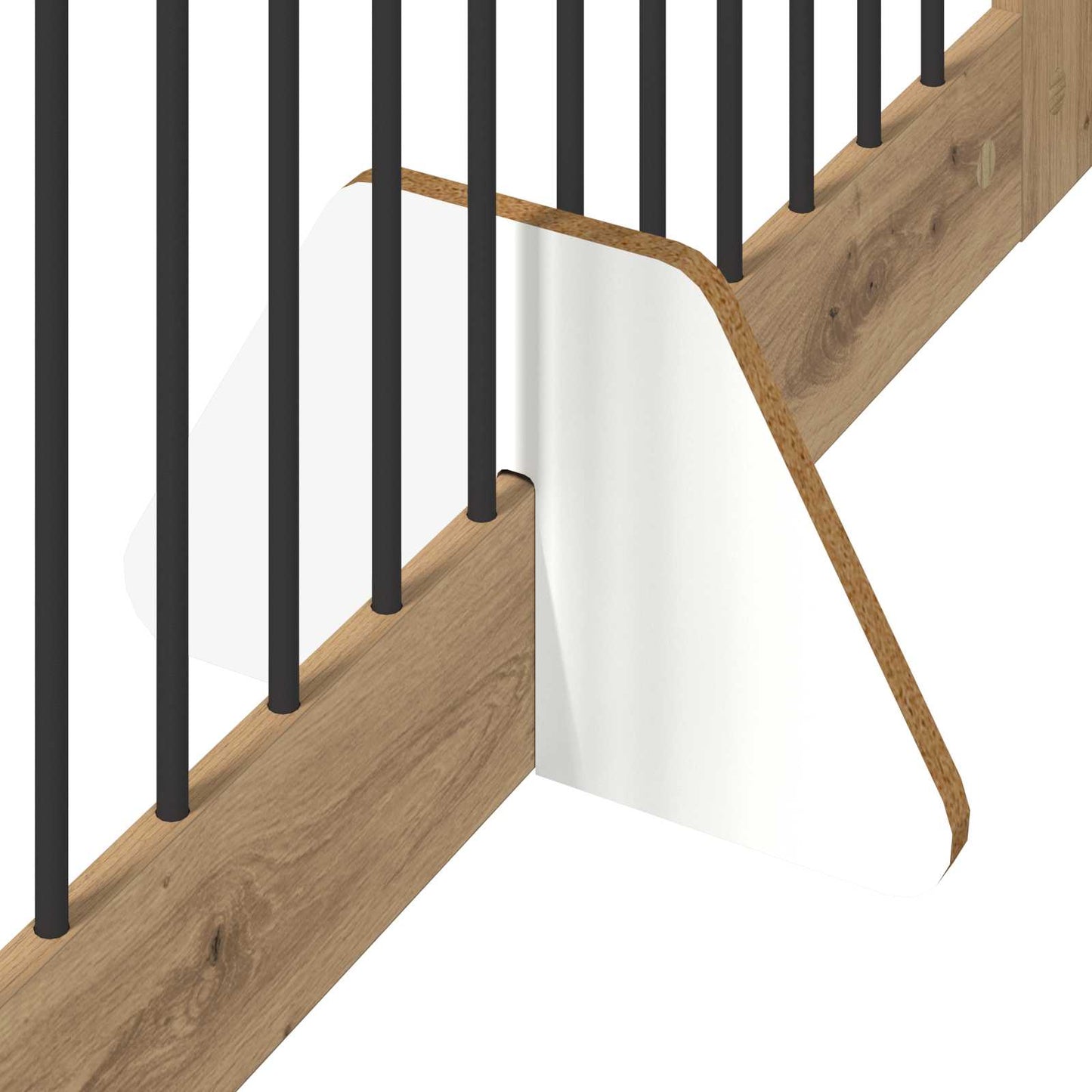 Sammenklappelig hundegitter med stativer 2 pcs Artisan-eg