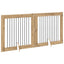 Sammenklappelig hundegitter med stativer 2 pcs Artisan-eg
