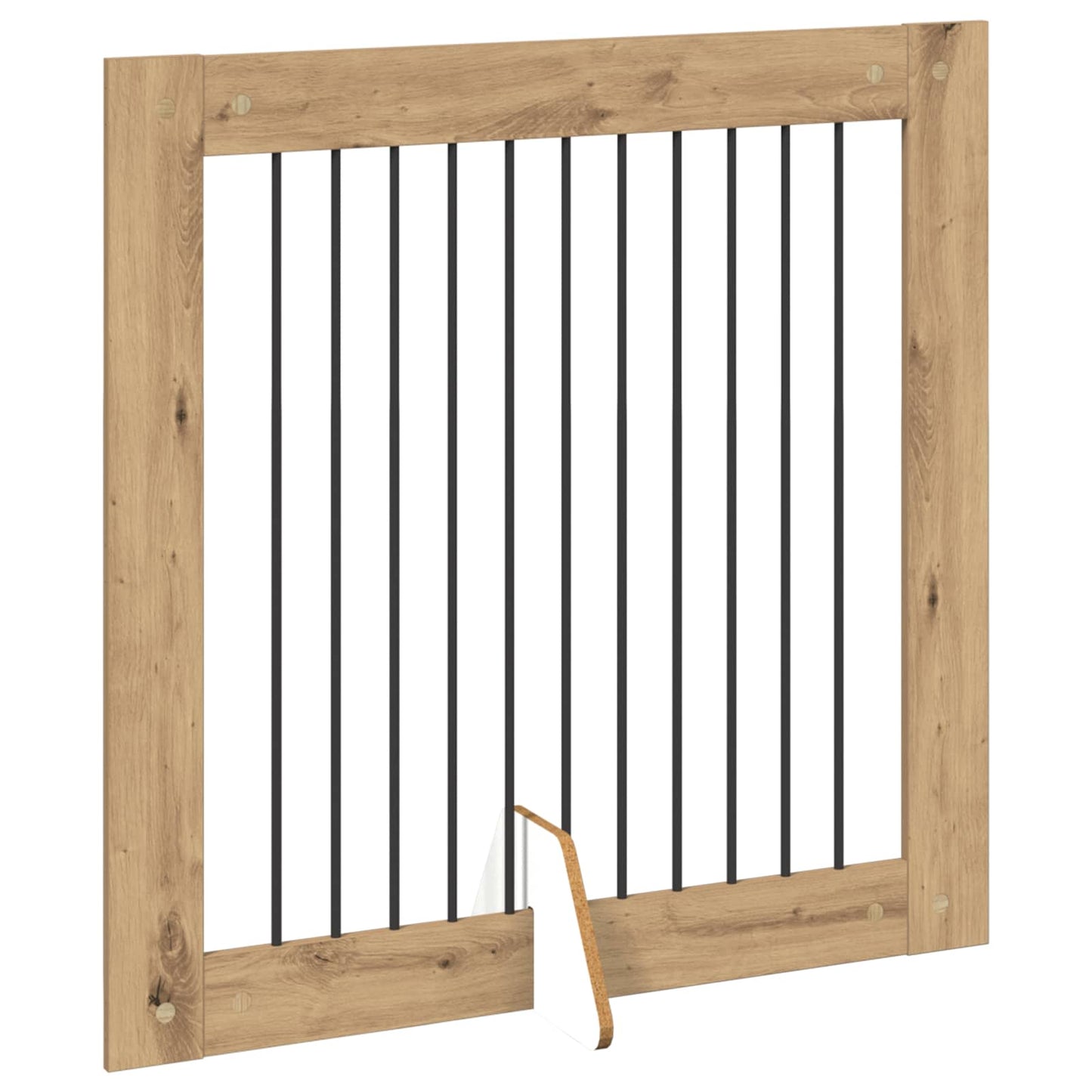 Sammenklappelig hundegitter med stativer 2 pcs Artisan-eg