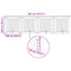 Sammenklappelig hundegitter med stativer 4 pcs Sort eg 401 cm