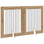Sammenklappelig hundegitter med stativer 2 pcs Artisan-eg