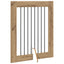 Sammenklappelig hundegitter med stativer 4 pcs Artisan-eg