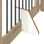 Sammenklappelig hundegitter med stativer 6 pcs Sonoma-eg 482 cm