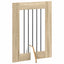 Sammenklappelig hundegitter med stativer 4 pcs Sonoma-eg 241 cm