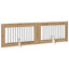 Sammenklappelig hundegitter med stativer 2 pcs Artisan-eg