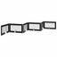 Sammenklappelig hundegitter med stativer 6 pcs Sort eg 602 cm