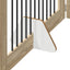 Sammenklappelig hundegitter med stativer 6 pcs Sonoma-eg 602 cm