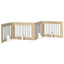 Sammenklappelig hundegitter med stativer 4 pcs Sonoma-eg 321 cm