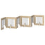 Sammenklappelig hundegitter med stativer 6 pcs Sonoma-eg 362 cm