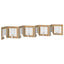 Sammenklappelig hundegitter med stativer 8 pcs Artisan-eg 60 cm