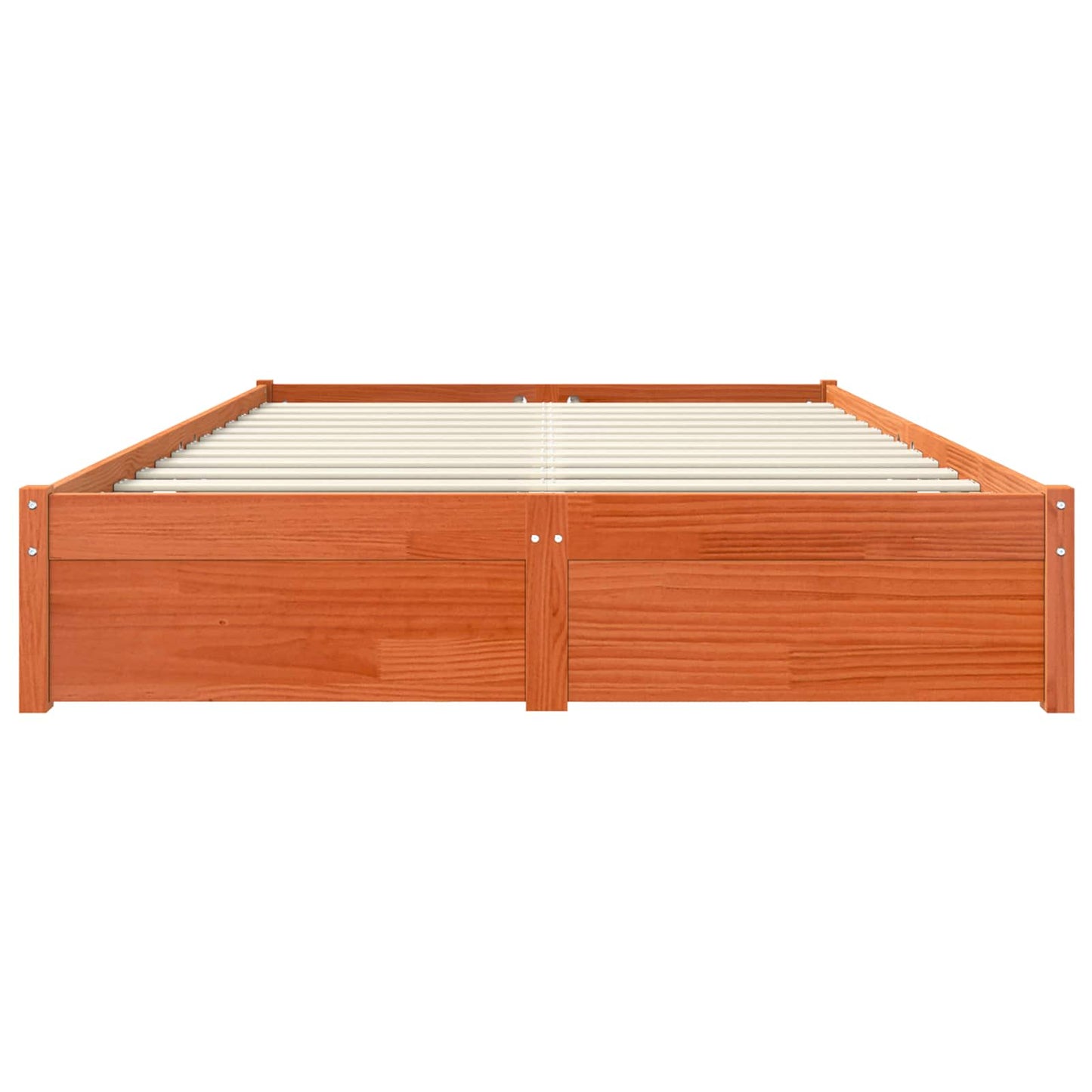 Sengestel Voks brun 160 x 200 cm Massivt fyrretræ
