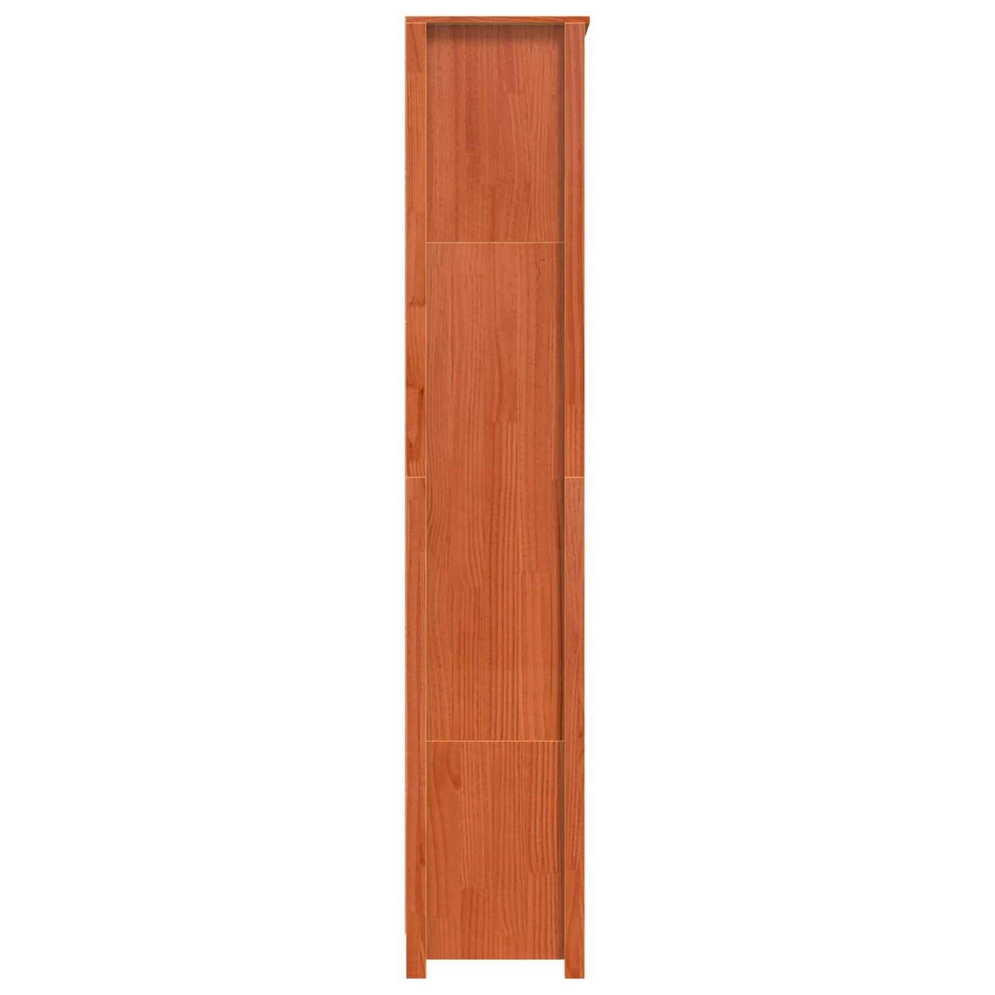 Bogskab Voks brun 80 x 35 x 183 cm Massiv fyrretræ