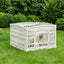 4-panelers hunde legegrind 60 x 60 x 38 cm Plastik Hvid