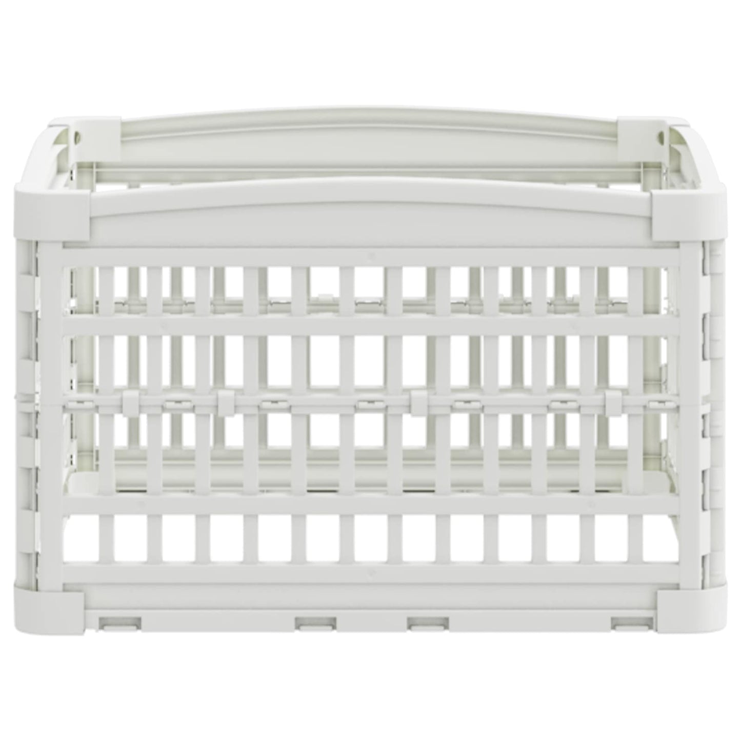 4-panelers hunde legegrind 60 x 60 x 38 cm Plastik Hvid