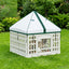 4 Panelers Hundelufter med Tag 60 x 60 x 82 cm Plastik Hvid