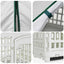 4 Panelers Hundelufter med Tag 122 x 106,5 x 82 cm Plastik Hvid