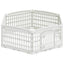 6 Panelers hundelegeplads 122 x 106,5 x 40 cm Plastik Hvid