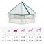 6 Panelers hundelegeplads 122 x 106,5 x 82 cm Plastik Hvid