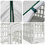 4 Panelers Hundelufter med Tag 88 x 88 x 112 cm Plastik Hvid
