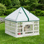 4 Panelers Hundelufter med Tag 88 x 88 x 112 cm Plastik Hvid