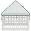 4 Panelers Hundelufter med Tag 88 x 88 x 112 cm Plastik Hvid