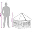 4 Panelers Hundelufter med Tag 88 x 88 x 112 cm Plastik Hvid