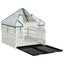 4 Panelers Hundelufter med Tag 177,5 x 154,5 x 112 cm Plastik