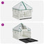 4 Panelers Hundelufter med Tag 177,5 x 154,5 x 112 cm Plastik
