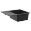 Vask Sort 620 x 500 mm 80% Kvarts og 20% Resin