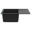 Vask Sort 620 x 500 mm 80% Kvarts og 20% Resin