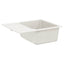 Vask Hvid 620 x 500 mm 80% Kvarts og 20% Resin
