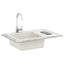 Vask Hvid 780 x 500 mm 80% Kvarts og 20% Resin