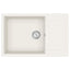 Vask Hvid 780 x 500 mm 80% Kvarts og 20% Resin
