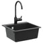 Vask Sort 470 x 440 mm Granit