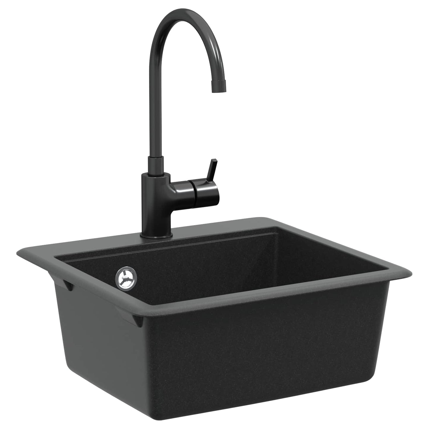 Vask Sort 470 x 440 mm Granit