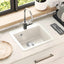 Vask 80% Kvarts og 20% Resin 470 x 440 mm Hvid