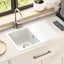 Vask Hvid 670 x 460 mm 80% Kvarts og 20% Resin