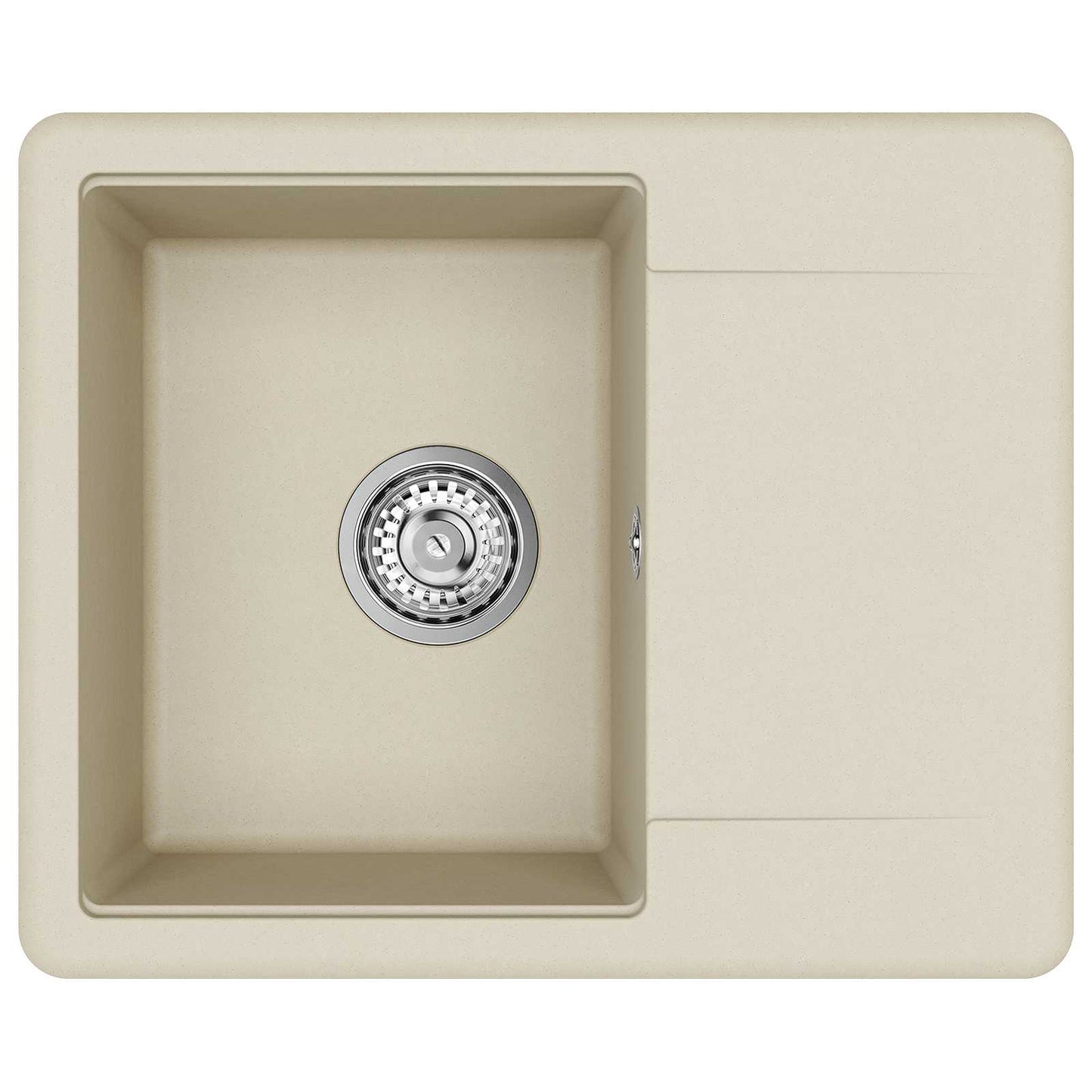 Vask 80% Kvarts og 20% Resin 560 x 460 mm Beige