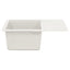 Vask 80% Kvarts og 20% Resin 560 x 460 mm Hvid