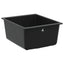 Vask 80% Kvarts og 20% Resin 370 x 460 mm Sort